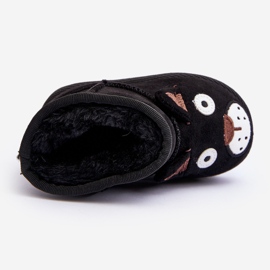 Bottes de neige isolées noires Vavena pour enfants le noir 1