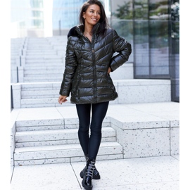 Bottines vernies noires avec strass Sfaranda le noir 1