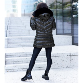Bottines vernies noires avec strass Sfaranda le noir 2