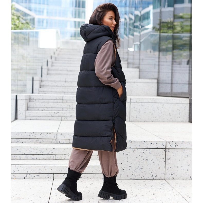 Bottines isolées noires avec fermeture éclair Azzurra le noir 2