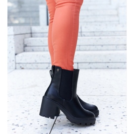 Bottines à talons hauts Caio classiques isolées noires le noir 4