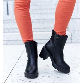 Bottines à talons hauts Caio classiques isolées noires le noir 5