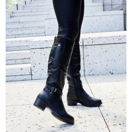 Bottines à talons bas Castelvetro noires le noir 1