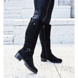 Bottes isolées en éco-daim Castelvetro noires le noir 4