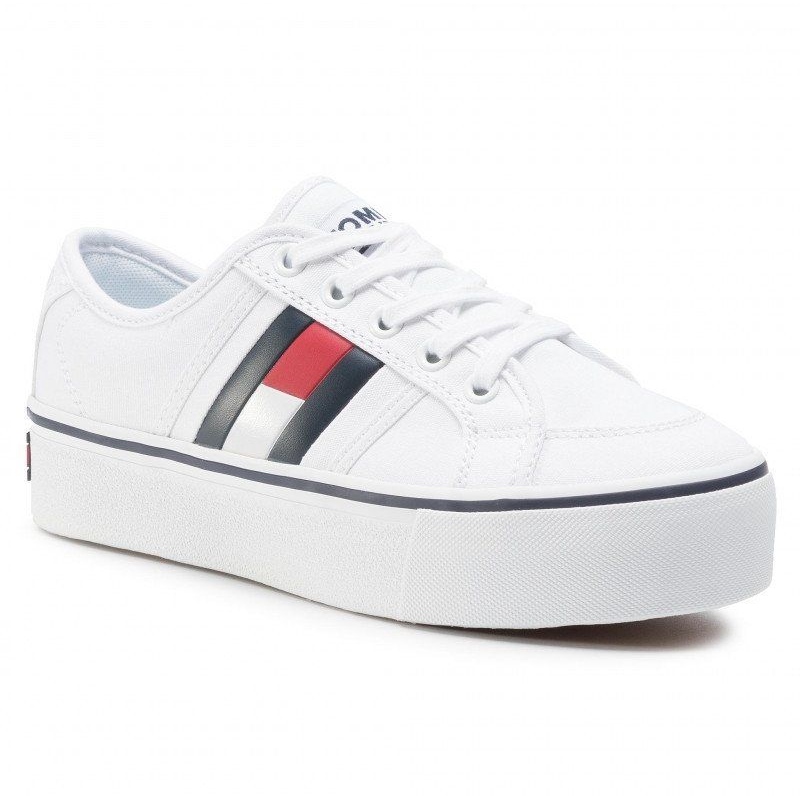 Tommy Hilfiger Baskets Tommy Jeans plateforme avec drapeau