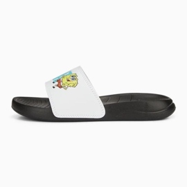 Tongs Puma x Bob l'éponge Popcat 20 Ps Jr 390873 01 blanche 2