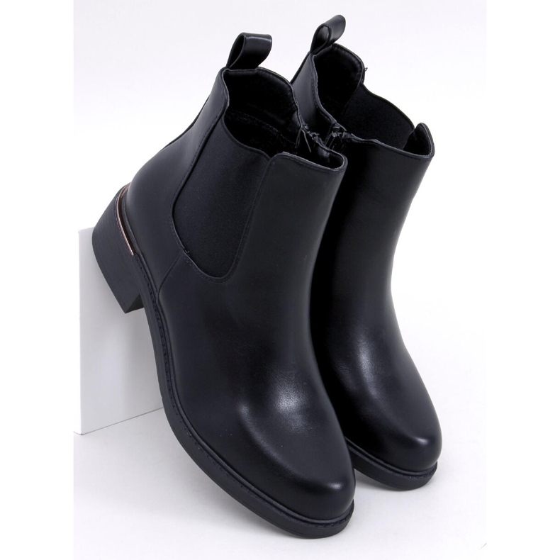 Bottines Chelsea Tagart noires en grain 1