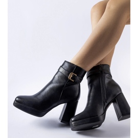 Bottines à talons hauts Caio classiques isolées noires le noir 2
