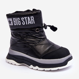 Bottes de neige isolées pour enfants avec fermeture éclair noir Big Star MM374195 le noir 1