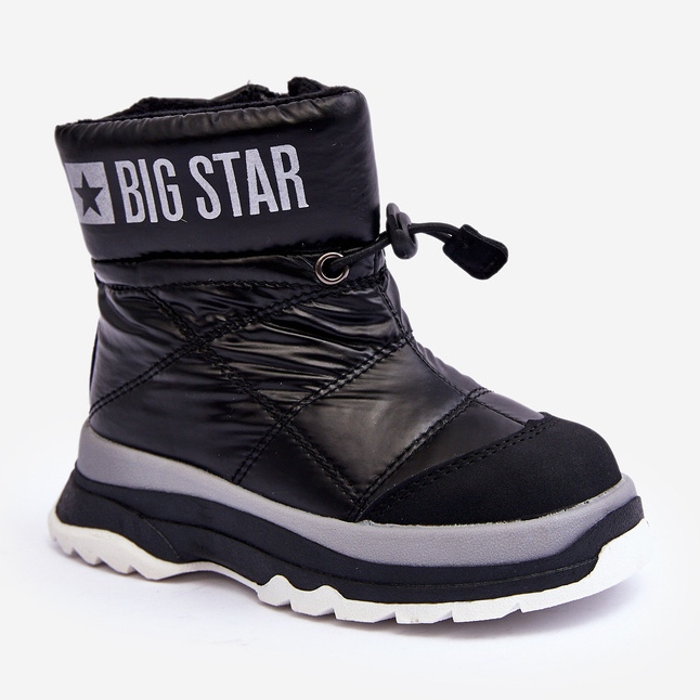 Bottes de neige isolées pour enfants avec fermeture éclair noir Big Star MM374195 le noir 1