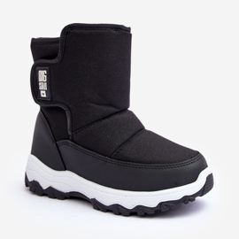 Bottes de neige isolées pour enfants avec velcro noir Big Star MM374119 le noir 1
