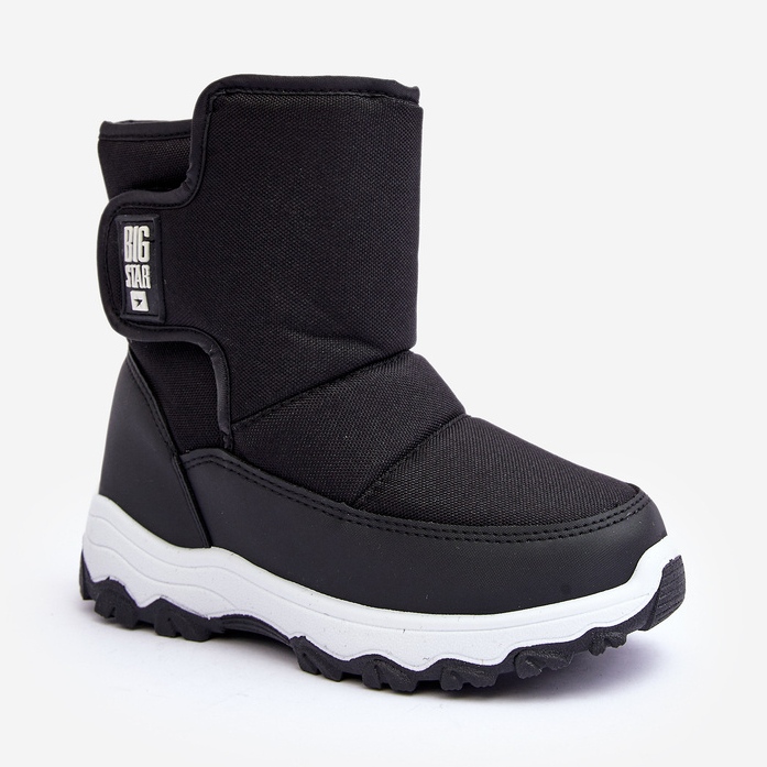 Bottes de neige isolées pour enfants avec velcro noir Big Star MM374119 1