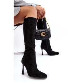Bottines Isolées À Talons Hauts Femme Noir Isot le noir 7