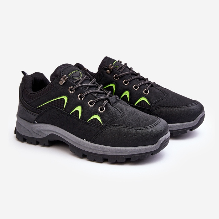Chaussures de sport trekking pour hommes noires 1