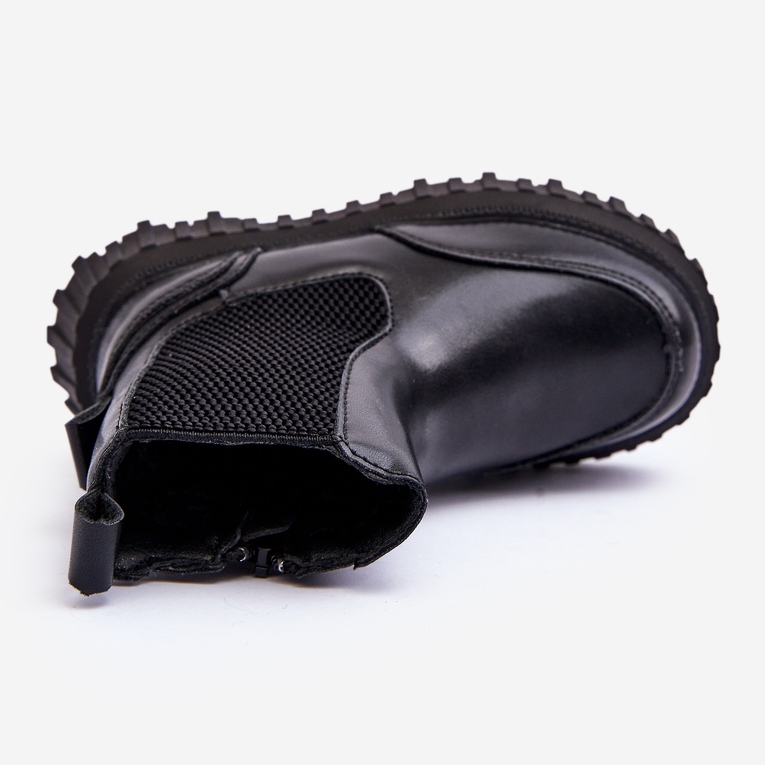 Bottes chaudes zippées pour enfants Noir Jolynn le noir 1