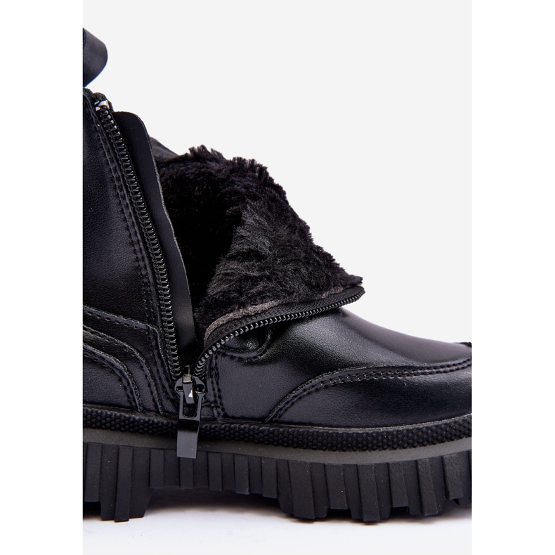 Bottes chaudes zippées pour enfants Noir Jolynn le noir 2