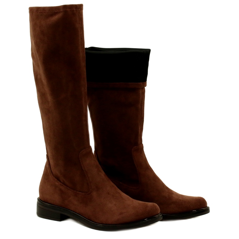 Caprice Bottes pour femmes Stretch 25512-29 316 Dk Cognac Stre brun 9