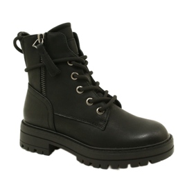 Miss 235-4226 Bottes féminines isolées avec une fourrure isolée le noir 1