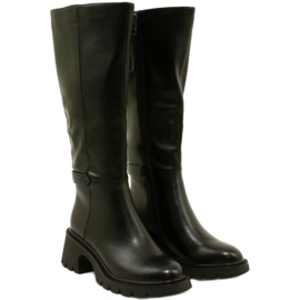 Boots à thèmes hauts pour femmes Filippo noir le noir 3
