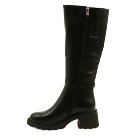 Boots à thèmes hauts pour femmes Filippo noir le noir 2