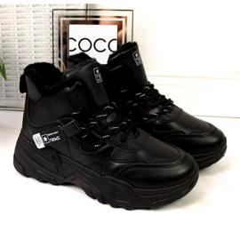 News Baskets isolées pour femmes, bottes de neige noires le noir 3