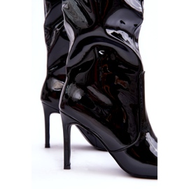 PA1 Bottines à talons hauts vernies noires meliskindra 2