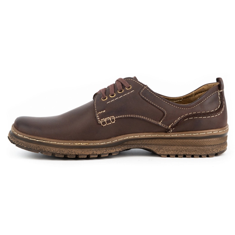 Olivier Chaussures décontractées en cuir pour hommes 221GT marron brun 1 Olivier Chaussures décontractées en cuir pour hommes 221GT marron brun 1
