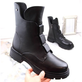 Bottines zippées isolées noires pour femme Filippo DBT4890 le noir 1