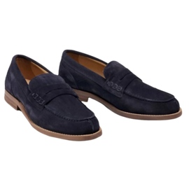 Chaussures Tommy Hilfiger Mocassins en daim M FM0FM02867 bleu 1