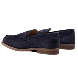 Chaussures Tommy Hilfiger Mocassins en daim M FM0FM02867 bleu 2