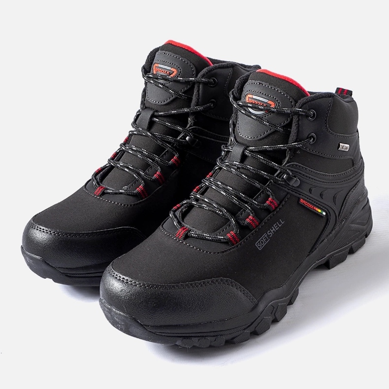 Chaussures de trekking noires pour hommes 1