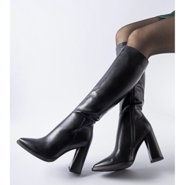 Bottes classiques noires à talons hauts le noir 2