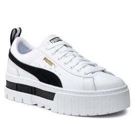 Puma Mayze Leather Wn W chaussures 381983-01 blanc 1