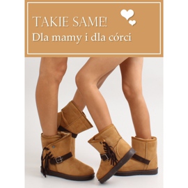 Emusy Femme à Franges K1661504 Camel brun 8