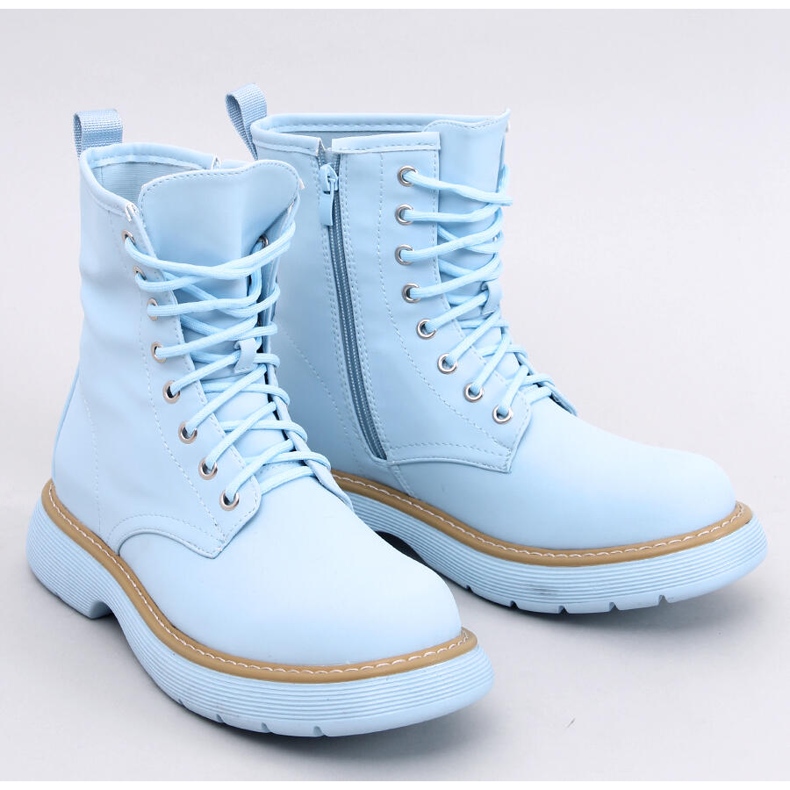 Bottines à lacets Peddy Blue bleu 1