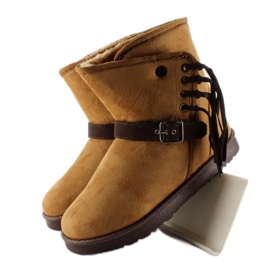Emusy Femme à Franges K1661504 Camel brun 3