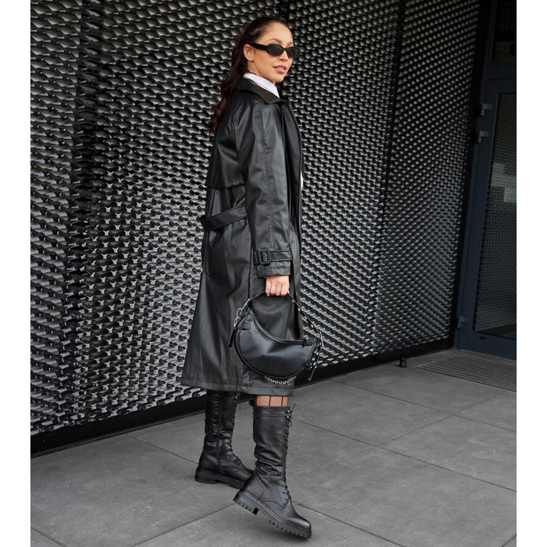 Travailleurs Montepiano noirs à lacets hauts 1