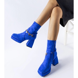 Bottines isolées bleues avec pendentif Saviore 2