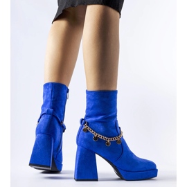 Bottines isolées bleues avec pendentif Saviore 1
