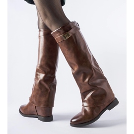 Bottes chaudes marron avec coin caché Mia brun 3
