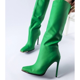 Bottines à talons Conjunto vertes 2