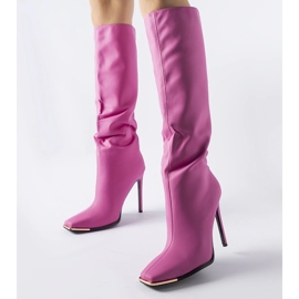 Bottines à talons Conjunto roses 1