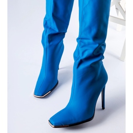 Bottines à talons Conjunto bleues 3