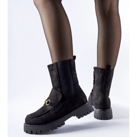 Bottes isolées noires avec boucle Overlook le noir 2