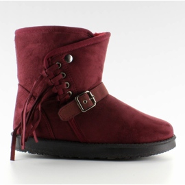 Emusy Femme Avec Franges K1661504 Bordeaux rouge 1