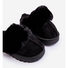 Chaussons enfant avec fourrure, Birasta noir le noir 1