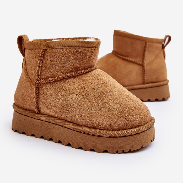 Bottes de neige isolées Camel Nallita pour enfants brun 1