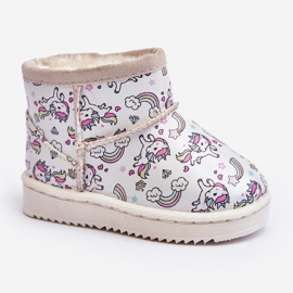 Bottes de neige à motifs pour enfants Beige Elenet 2