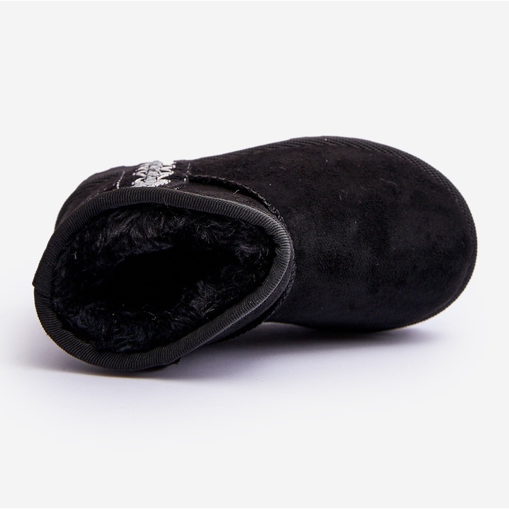 Bottes de neige isolées noires Leonora pour enfants 1