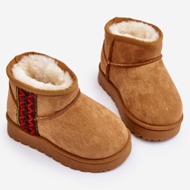 Bottes de neige isolées Camel Leonora pour enfants brun 2 Bottes de neige isolées Camel Leonora pour enfants brun 2